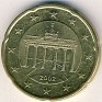 20 Euro Cent Germany 2002 KM# 211. Uploaded by Granotius